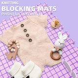 CESUSME Blocking Mats for Knitting, Crochet Blocking Boards for Crochet Projects, Extra Thick Blocking Mat Boards for Crochet Projects with 150 T-pins and Storage Bag for Knitting Crochet Projects CESUSME