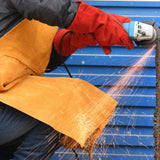 Benozit Leather Welding Apron, Flame & Spark Resistant Bib, Safety Smock, Protective Clothing Gear for Blacksmiths, Welders & Woodworkers, 23x35 inches Benozit