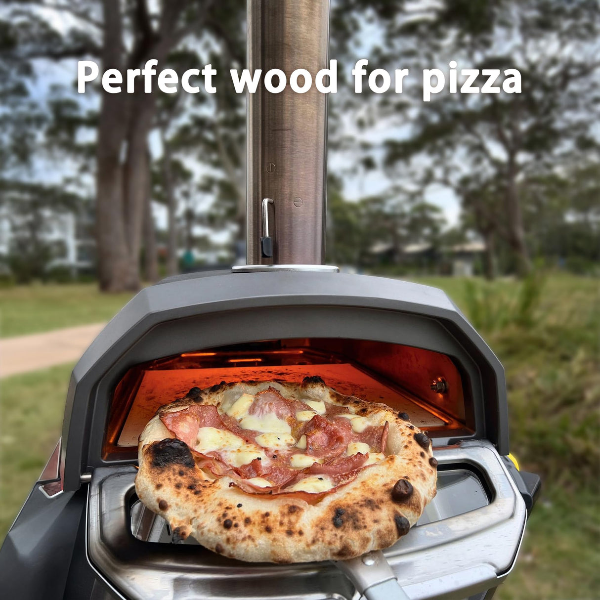 Pizza Oven & Cooking Wood – Mini Kiln-Dried Oak, 6-Inch Logs, 15lb Box – Bark-Free Firewood for Ooni, Gozney, Solo Stove & More – High Heat, Long-Lasting Burn for Grilling, BBQ & Smoking Gimgsoen