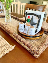 12 Inch Acacia Wood Lazy Susan Turntable for Table, Kitchen Turntable Organizer, 360 Degree Decorative Turntable for Countertop Cabinet or Centerpieces GOVOKOI