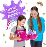 GirlZone Sparkly Unicorn Egg Surprise Slime Kit for Girls, Sensory Toys for Kids, Create Cloud Slime & Magical Unicorn Slime, Ideal Arts and Crafts Easter Gift for Kids Aged 7-12 Years Old GirlZone
