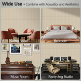 10 Pack Acoustic Panels,47.2x23.6x0.4 inch Acoustical Wall Panels,Large Soundproof Panels,Self-Adhesive Sound proof panels for walls,Acoustic Treatment for Recording Studio&Office Vertical,Camel EVENRISING