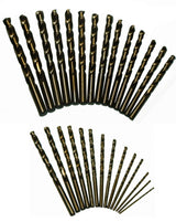 Drill America - D/A29J-CO-PC 29 Piece M42 Cobalt Drill Bit Set in Round Case (1/16" - 1/2" X 64ths), D/ACO Series Drill America