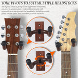 Guitar Wall Mount 2 Pack Wood Guitar Hanger for Safe Storage and Display Sturdy Wall Hanger for Acoustic Electric Guitar Bass Banjo Mandolin Sound harbor