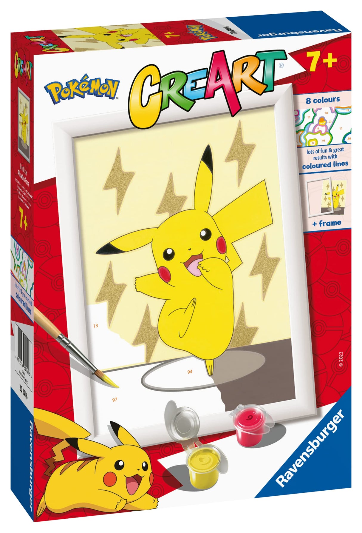 Ravensburger CreArt Pokemon Paint by Numbers Kits for Children & Adults Ages 7 Years Up - Kids Craft Set Ravensburger