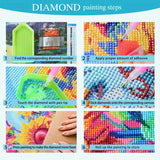 5D Diamond Painting Kits for Adults,Wolf Diamond Art Kits for Adults Beginner, DIY Full Drill Diamond Dot Gem Painting for Home Wall Decor 13.7x13.7inch BYGFHLYW