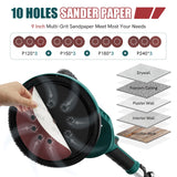 NEU MASTER Drywall Sander, Electric Drywall Sander Variable Speed Pole Sander with Vacuum, 900-1800RPM Foldable Ceiling Sander with 12 Sanding Discs, LED Light, Extendable Handle, Dust Bag and Hose NEU MASTER