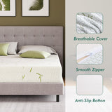 8 Inch Queen Size Hybrid Memory Foam Mattress - Mattress in a Box for Bunk Bed, Trundle Bed, RV Mattresses,Dual Layer Gel Infused & Bamboo Cover, Medium-Firm Support, CertiPUR-US Certified (Queen) Luxizawmlinium