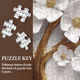 Flower Tree Puzzles for Adults 1000 Pieces Nature, Hard Floral Jigsaw Puzzle, Pretty Plant Orchid Puzzle BBOLDIN