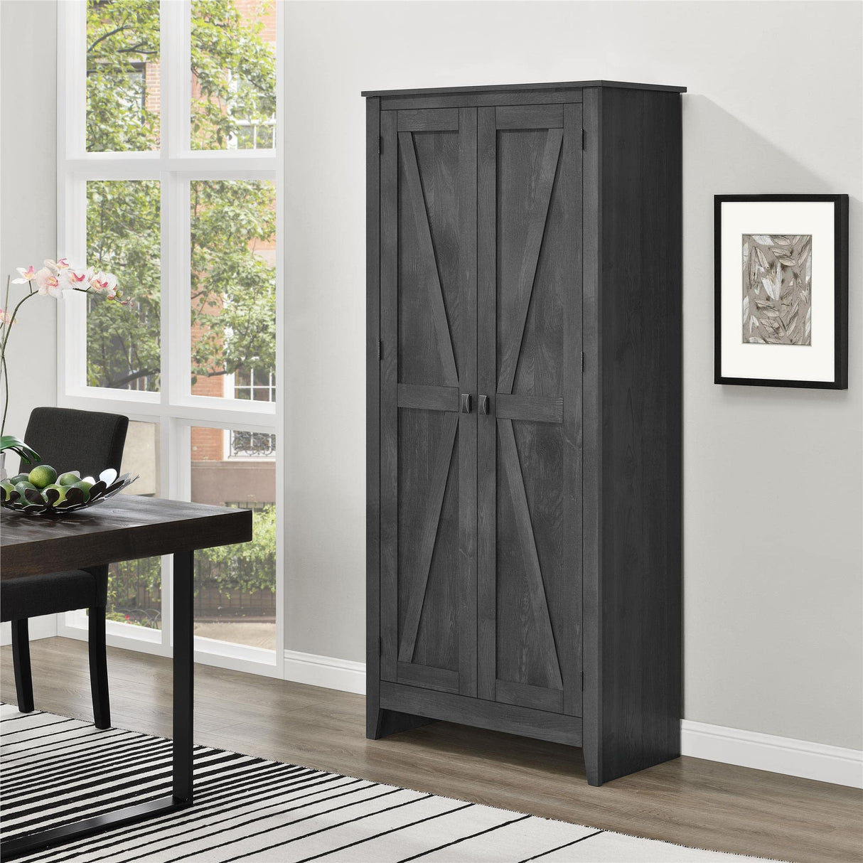SystemBuild Evolution Farmington 31.5" Wide Storage Cabinet - Rustic Gray SystemBuild Evolution