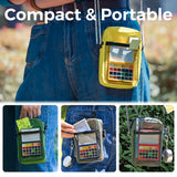 Funto Mini Watercolor Paint Set, All-In-One 24-Color Travel Paint Kit, with Crossbody Bag, Watercolor Journal, Paint Water Cup, Pocket Set for Artists Funto