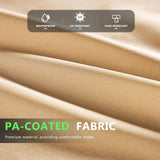 Aoxun 10'x12' Outdoor Retractable Pergola with Adjustable Roof, Modern Metal Patio Aluminum Pergola with Sun Shade Canopy, Brown Shade Cover for Garden, Backyard and Deck Aoxun