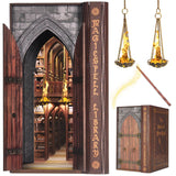Dolphin Island DIY Book Nook Kit for Adults, Infinite Magicspell Library Booknook Dolphin Island