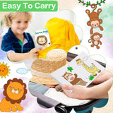 Jutom 24 Pcs Safari Jungle Animals Party Favors Coloring Books Bulk for Kids Adults Gifts Mini DIY Art Drawing Book for Home School Classroom Activity Jungle Party Supplies Jutom