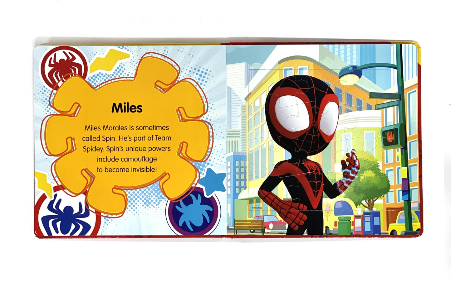 Marvel Spidey and his Amazing Friends My First Puzzle Book - Jigsaw Puzzles for kids, 10-page board book, 5 puzzles to enjoy