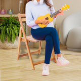 VICTORY RELAX Acacia Wooden Chairs Set of 2, Folding Waterproof Small Patio Chairs with Waterproof and UV Coating, Indoor Outdoor Bistro Set for Garden Balcony Patio Lawn Living Room VICTORY RELAX