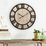 La Crosse Clock 404-3450A 19.7-Inch Harper Wood Quartz Analog Wall Clock La Crosse Technology