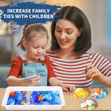 Ci Vetch Water Marbling Paint Kit for Kids, Arts & Crafts, Non-Toxic, Age 3-12, Includes 6 Colors, 10 Sheets, Tools, 12 Shells, 2 Display Boxes Ci Vetch