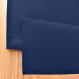 Farmhouse Navy Blue Table Runner Dining Table Runners 48 Inches Long Coffee Table Runner for Dresser Living Room Bedroom Holiday Party Banquet 12X48 Inch Wolkemer