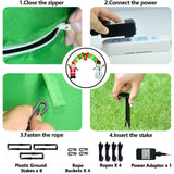 12 Ft Lighted Christmas Inflatable Archway, Inflatable Santa Claus and Snowman Arch Indoor and Outdoor Holiday Decorations, Built-in Led Lights, Large Outdoor Patio Decorations Garden Props OILCUP