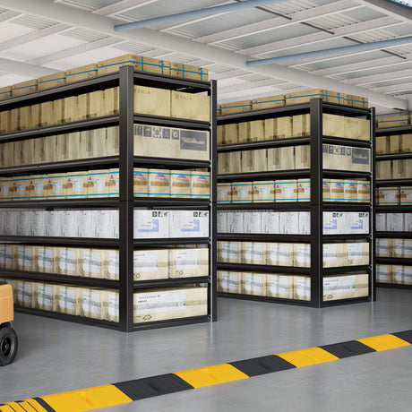 PMKES 7 Tier Garage Shelving Heavy Duty,65" W Garage Shelves, 65" W x 96" H x 24" D Adjustable Storage Shelving Unit, Commercial Metal Shelves for Warehouse, Basement PMKES