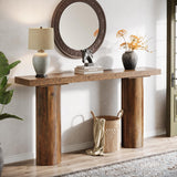Tribesigns 63" Farmhouse Entryway Console Table, Narrow Long Sofa Table Behind Couch for Living Room, Hallway, Entrance, Foyer Tribesigns