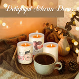 sweet grain 10oz Sublimation Glass Tealight Candle Holder with Bamboo Lids 12 Pcs Sublimation Frosted Glass Jar for Party Decorations, Birthday, Wedding and Dinner Table Decor sweet grain