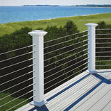 BLIKA 80 Pack T316 Stainless Steel Right&Left Handed Thread Swage Lag Screws for Wood Posts of 1/8" Stair Cable Railing Kit, Cable Railing Hardware with Wrench, DIY Wood Baluster BLIKA