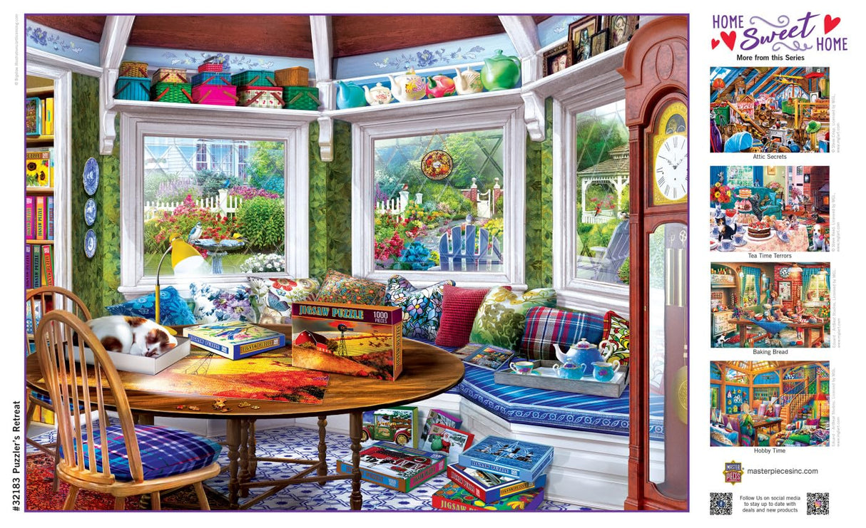 Masterpieces 550 Piece Jigsaw Puzzle for Adults and Family - Puzzler's Retreat - 18"x24" Masterpieces