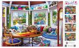 Masterpieces 550 Piece Jigsaw Puzzle for Adults and Family - Puzzler's Retreat - 18"x24" Masterpieces
