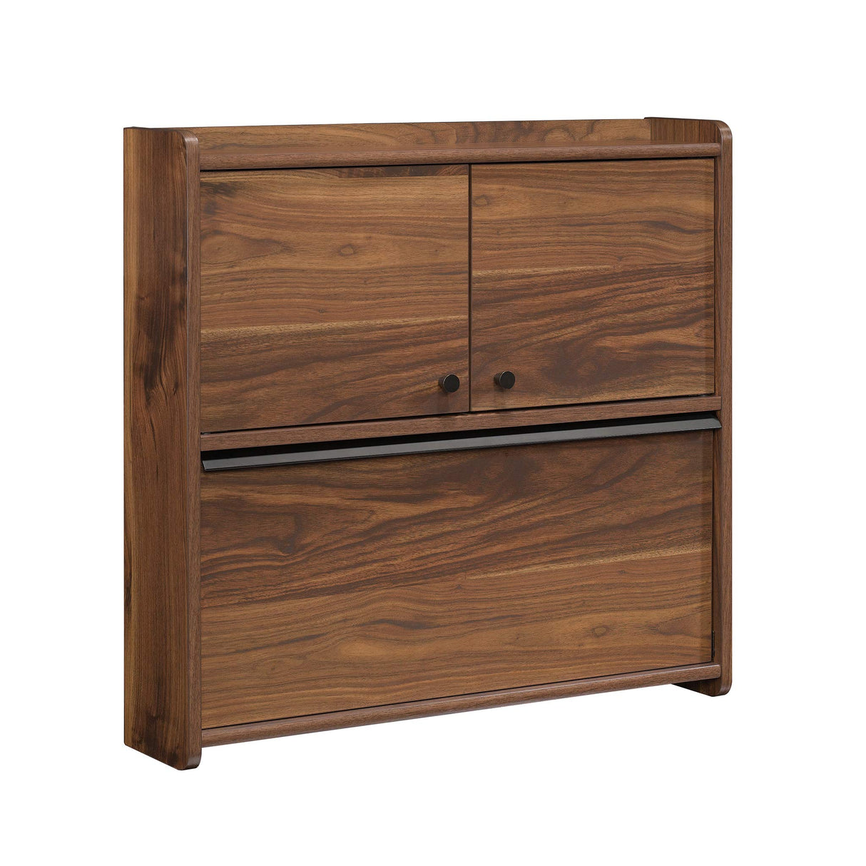 Sauder Harvey Park Wall Desk, Grand Walnut Finish Sauder