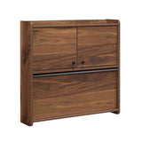 Sauder Harvey Park Wall Desk, Grand Walnut Finish Sauder
