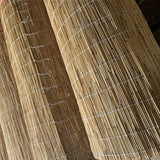 Blackout Bamboo Roman Shades Waterproof Curtains Cordless 16" 28" 36" 42" 48" 56" 62" 70" 74" Retro Bamboo Blinds for Indoor/Outdoor Windows, Porch, Patio, Easy to Install QHDPKU