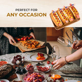 Personalized Wooden Serving Platters - Custom Wood Serving Tray with Raised Edges - Decorative Rectangular Wooden Trays for Food, Fruits, Snacks, Personalized Passion