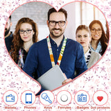 Shihanee 40 Pcs Sublimation Blank Lanyards White Neck Lanyards Blank DIY Lanyards with Detachable Buckles Heat Transfer Lanyards for Keychain ID Card Name Badge Holder Mobile Phone Shihanee