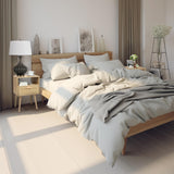 Finnhomy Nightstands Set of 2, End Table, Nightstand, Side Table with Hand Made Rattan Decorated Drawers, Wood Accent Table with Storage for Bedroom, Natural Finnhomy