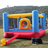 Whubefy Bounce House, Inflatable Bounce House for Kids 3-6 Big Kids 8-12, Indoor/Outdoor Double Slide Obstacle Bouncer with Blower, 12 x 9FT Jumping Castle with Center Hoop for Family Backyard Wesoky