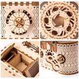 ROBOTIME 3D Wooden Puzzles for Adults, Treasure Box 3D Puzzle Mechanical Ring Box, Gift Choice Hobbies for Brain Teasers Enthusiasts ROBOTIME