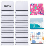 100 Pieces Sublimation Blank Cup Coasters Bulk Square Blank Cup Mat Rubber for Sublimation Transfer Heat Press Printing DIY Crafts 3.93 x 3.93 Inch YOUKE OLA