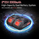 Zenithz Electric Grease Gun: 10000 PSL Grease Gun Battery Powered with 2 Batteries and Charger-Heavy Duty Cordless Grease Guns with LED Light for Trailer - Car Boat Truck Machinery Maintenance Zenithz