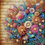 Stalente Diamond Painting Kits for Adults, 5D Special Shape Diamond Art Kits for Beginners, Crystal Rhinestones Diamond Painting for Home Wall Decoration Gift 12×12inch, Flower Stalente