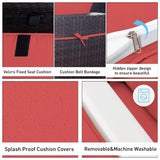 ASJMR 11 Pieces Patio Furniture Set with 2 Swivel Chairs Patio Furniture Outdoor Sectional Sofas with 55000 Gas Fire Pit Patio Conversation Set w/7-Cushions ASJMR