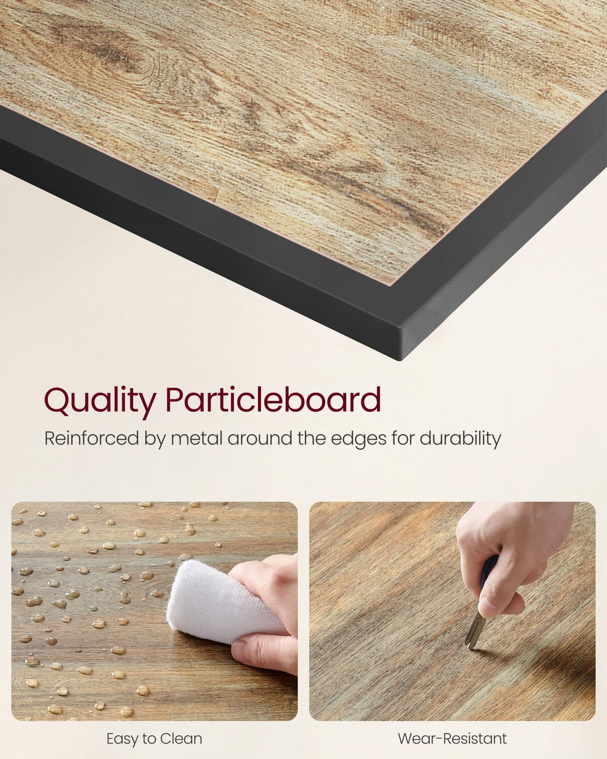 VASAGLE Modern TV Stand for TVs up to 65 Inches, 3-Tier Entertainment Center, Industrial TV Console Table with Open Storage Shelves, for Living Room, Bedroom, Turquoise Brown and Black ULTV097B60 VASAGLE