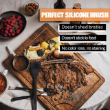 Ortarco Silicone Basting Pastry Brush for Baking Cooking Bbq Grill Spread Oil Butter Sauce 2 Pack Ortarco