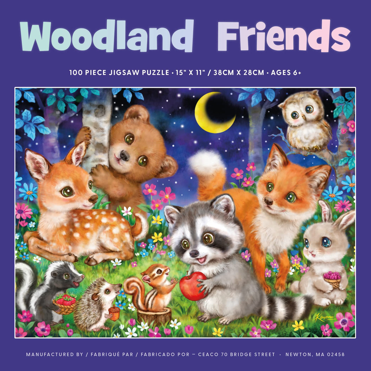 Ceaco - Kayomi Harai - Woodland Friends - 100 Piece Jigsaw Puzzle Ceaco