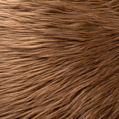 Qidkeo Faux Fur Fabric for Crafts, Gnomes, Animal Costumes, Cushions, Decorations Brown 10x10in Qidkeo