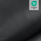 MCombo Zero Wall Recliner Chair, Wall Hugger Power Recliner Chair with Adjustable Headrest, High Wood Leg, USB & Type C Dual Charge Ports, for Living Room, Small Spaces, HL128 (Faux Leather, Black) MCombo