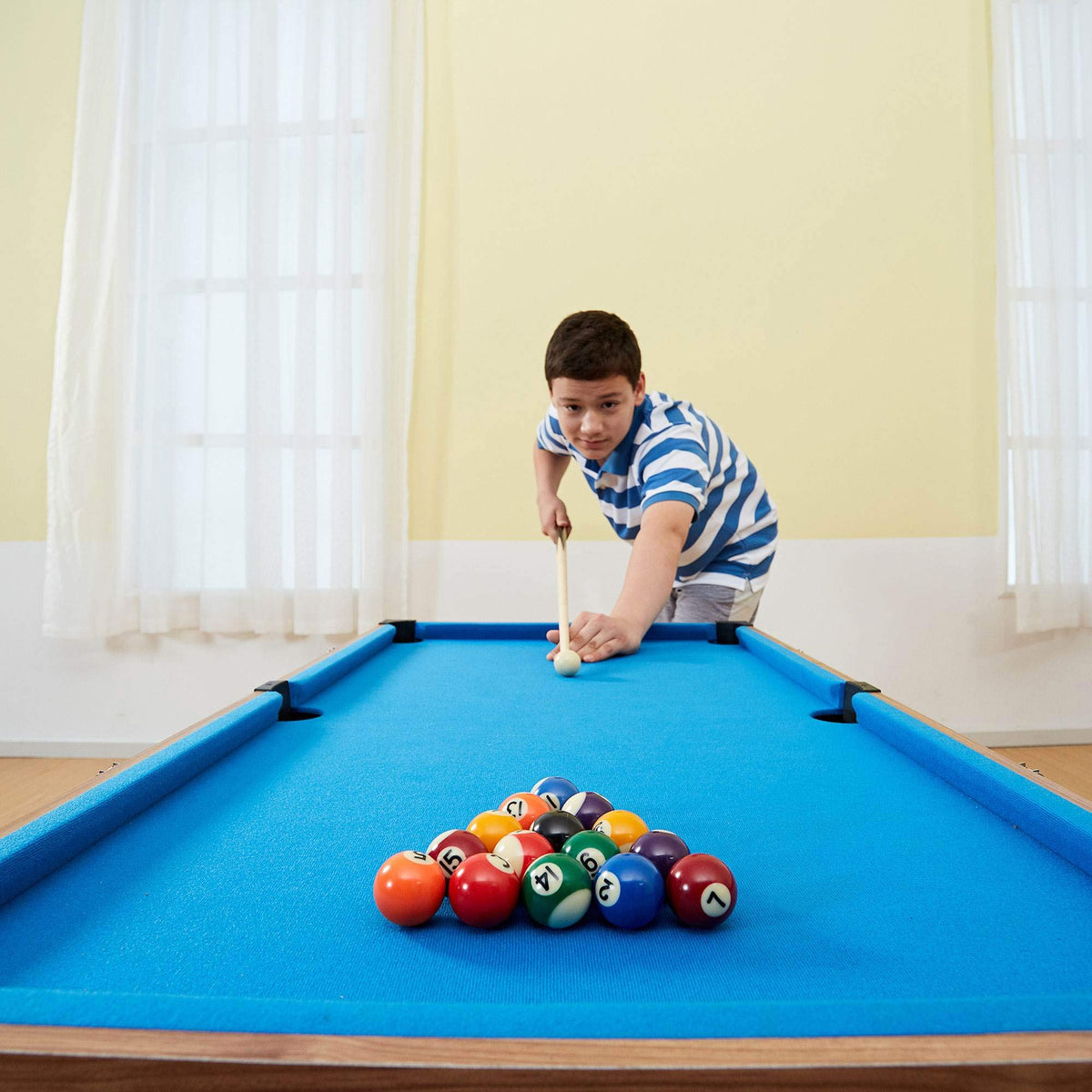 Lancaster 3 in 1 Pool Billiard, Slide Hockey, Foosball Arcade Table (Open Box) Lancaster Gaming Company