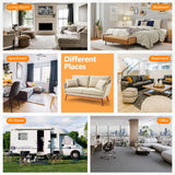 VINGLI 63.5" Comfy Small Upholstery Love Seat Couch with Soild Rubber Wood Frame, 2 Seater Mid Century Linen Fabric Loveseat Sofa, Mini Couch with Two Pillows for Small Spaces, Bedroom, Khaki VINGLI