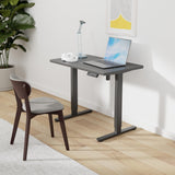 JOY worker Small Electric Standing Desk, 35" x 20" Whole Piece Height Adjustable Desk with Memory Controller, Black Sit to Stand Desk Workstation for Home Office JOY worker